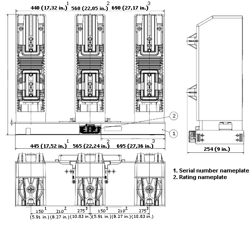 Tavrida VCB ISM15_shell_2 dimensions