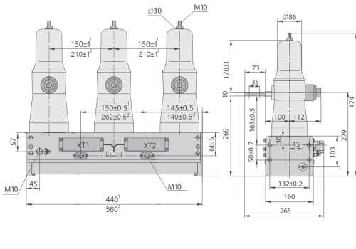 Tavrida VCB ISM15l_Ld1 full dimentions Tavrida VCB ISM15_Ld1 full dimentions