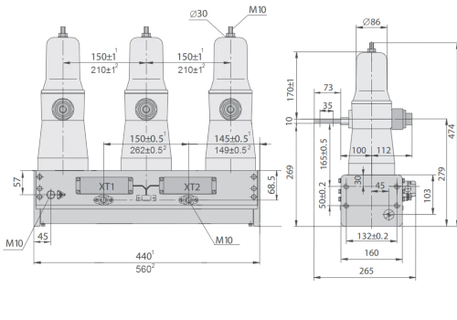  Tavrida VCB ISM15_Ld1 full dimentions