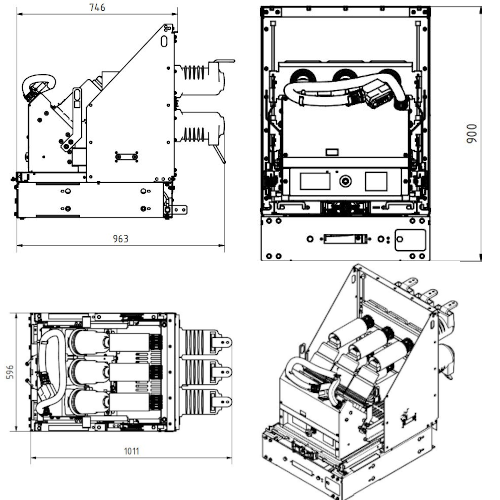 Tavrida VCB CR15_MD1_16d dimensions