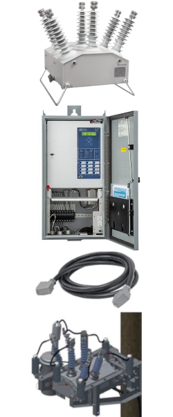 Tavrida three-phase 15-27 kV recloser kit Tavrida three-phase 15-27 kV recloser kit